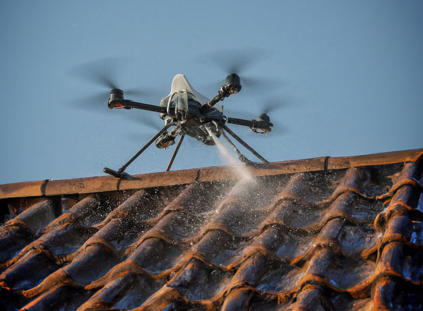 Nettoyage de toiture par drone près de Saint-Omer